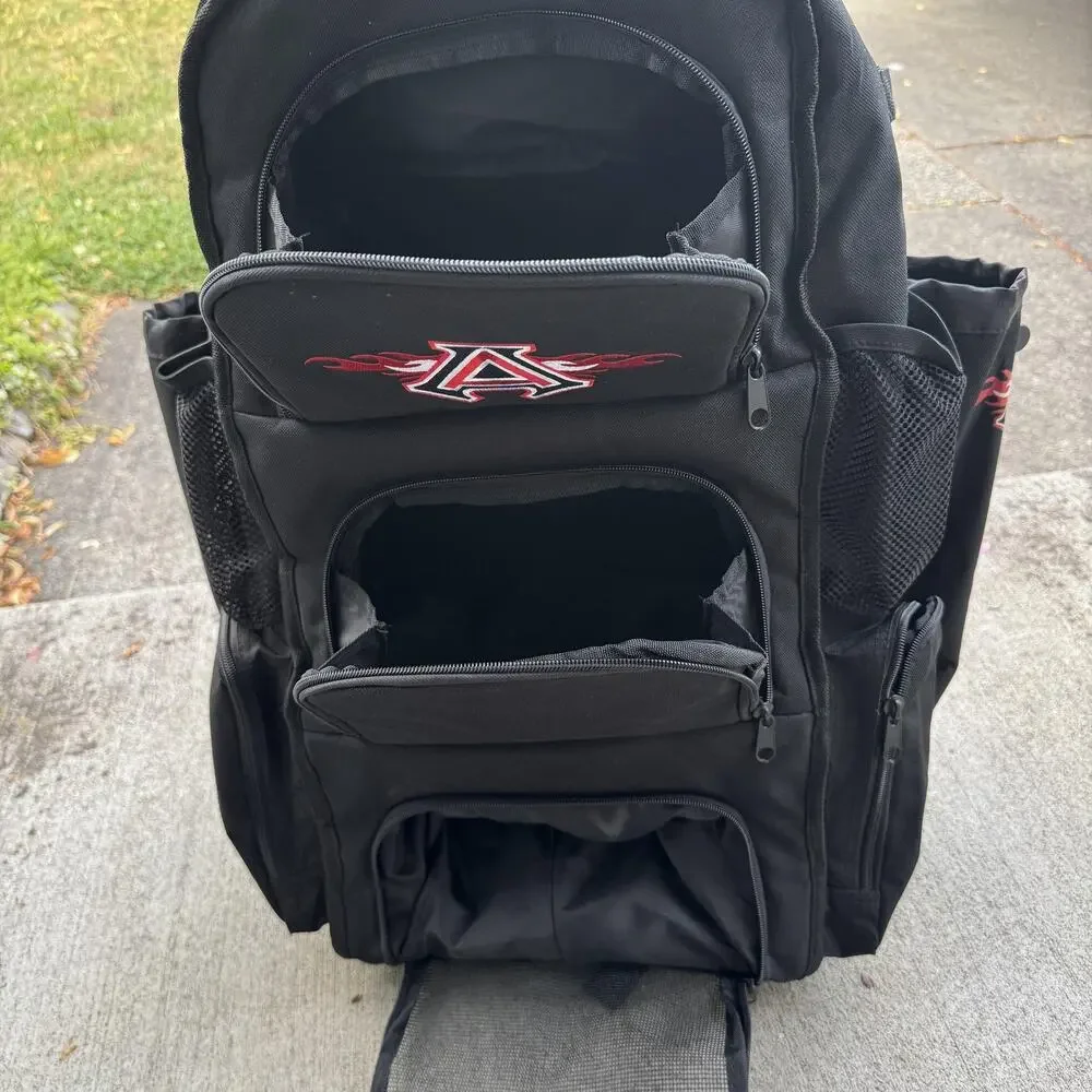 Large Anderson Bat Company All Pro Bat Pack Baseball Softball Backpack Black